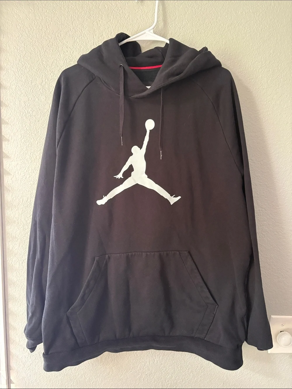 Jordan Black Hoodie with White Jumpman Logo